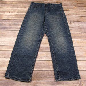 Nostic Denim Capris Size 10 Lightly Distressed Cropped Jeans Button Flap Pockets